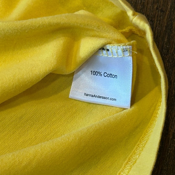 Hanna Andersson Yellow Tee with Strawberry Jar Graphic - Picture 3 of 5